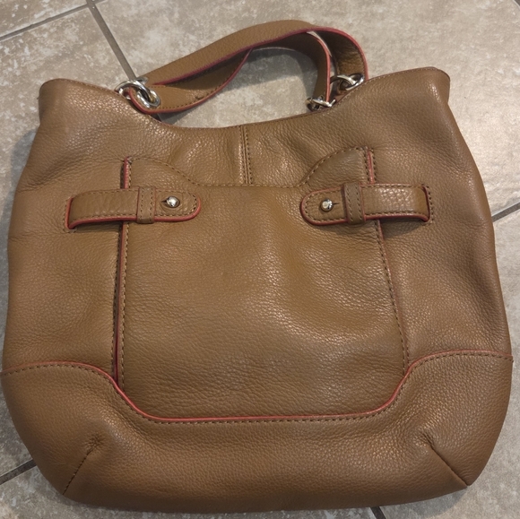 Vince Camuto Womens Tan/Brown 100% Leather Tote Handbag - Picture 1 of 8